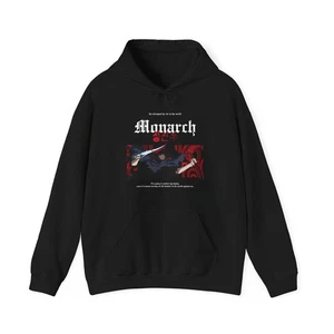 Jin-Woo Monarch Anime Graphic Hoodie, Korean Manga Inspired Sweatshirt, Unisex - Picture 1 of 7