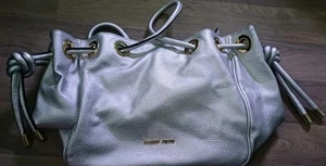 Robert Pietri Metallic Gold Leder Rucksack / Handtasche - Gold Hardware - Bild 1 von 5