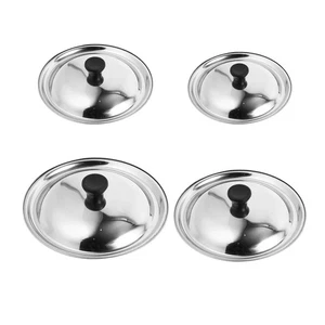 Edelstahl Pfanne Deckel Pfanne Deckel leicht zu reinigen Ersatz Küchenutensilien - Bild 1 von 8