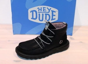 HEY DUDE Leder Bootie Stiefelette Slipper Halbschuh - REYES Black - Neu! Gr. 41 - Bild 1 von 10