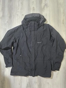 VTG Marmot Mens hoodie black jacket Size XL - Picture 1 of 7