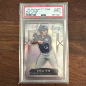 2022 Bowman Sterling Prospects Refractor /199 Harry Ford #BSP-67 PSA 10 GEM - Picture 1 of 2