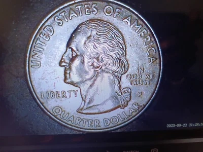 1999-P Georgia St Quarter W/Obv/ Rev Doubling See Pics Nice Circ Coin. - Image 1 of 4