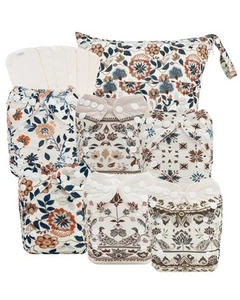 Boho Newborn Cloth Diapers Pack of 13 for 5-12lbs Preemie, Cloth Diaper Cover... - Picture 1 of 7