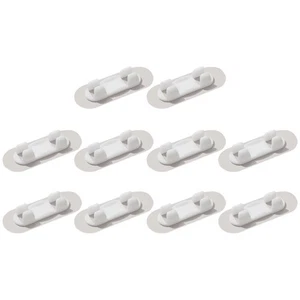 10 piezas Convenientes Clips de Cable Adhesivo Organizadores de Alambre Clips de Alambre Suministro para el Hogar - Imagen 1 de 12