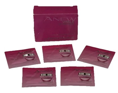 Lot (5) Anew Vitale Avon .04 oz. ea. Night Cream Sample Packs New - Image 1 of 4