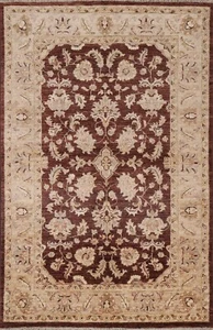 Vegetable Dye Chobi-Peshawar Oriental Area Rug Hand-knotted Wool Carpet 3x5 ft - Photo 1 sur 12