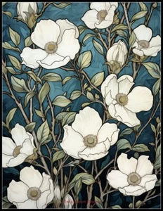 The Cherokee Rose - Counted Cross Stitch Patterns - Color & BW Symbols - Picture 1 of 2