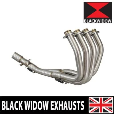 YZF R6 Exhaust Headers Front Down pipes Collector Downpipes 5SL 2003 2004 2005 - Image 1 of 4