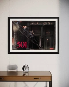 Vintage Levi’s High-Quality Poster (86.5cm x 58cm) – Iconic Americana Style - Picture 1 of 4