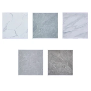 12pc Vinyl Self Adhesive Marble Effect Flooring Sticky Tiles Kitchen Bathroom Uk - Picture 1 of 17