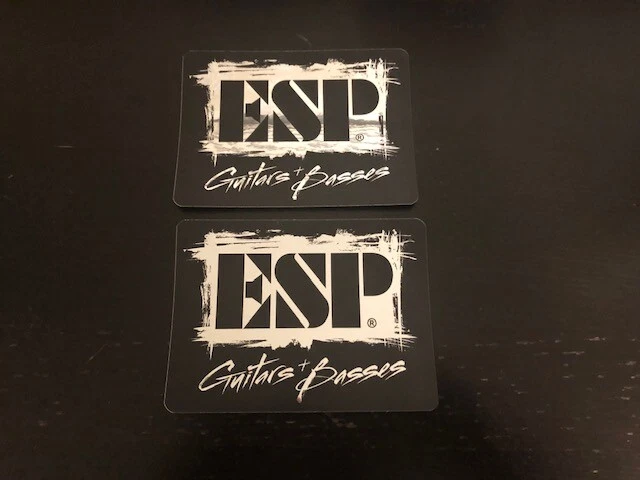 ESP Guitars Basses Factory sticker 3x5 2PCS