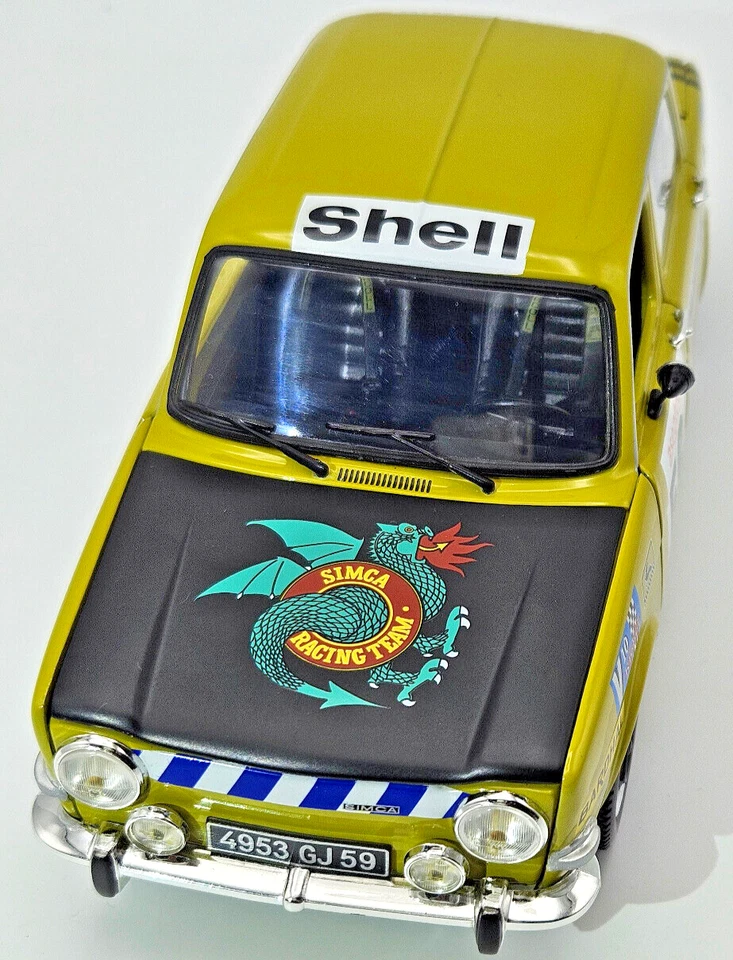 Simca 1000 Rallye 2 SRT #58 1973 Acide Green Norev 185699 1 18