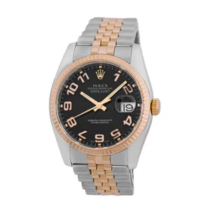 ROLEX Stainless Steel & 18K Rose Gold 36mm Datejust 116231 Box Warranty MINTY  - Picture 1 of 4