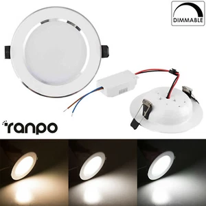 Dimmable 3W 5W 7W 9W 12W 15W 18W LED Recessed Ceiling Downlight Panel Light 110V - Picture 1 of 33