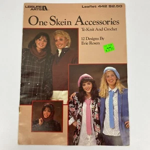 One Skein Accessories To Knit And Crochet (Leisure Arts #442) - 12 Designs 1986 - Picture 1 of 4