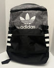 Adidas Classic Zip Top Backpack Bag Onix Jersey/black Rn# 90288 Black White Gray
