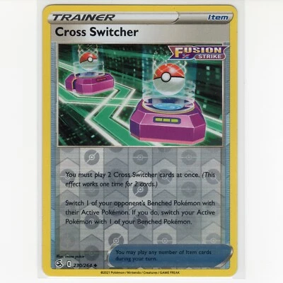 Pokémon TCG Cross Switcher 230/264 Swsh08: Fusion Strike Reverse Holo EN-NM 2021 - Image 1 of 3