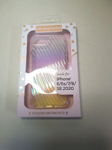 Fellowes Iridescent Case w/Texture Design for iPhone 6, 6s, 7, 8, iPhone SE 2020