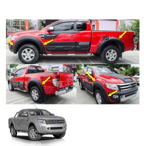 Fender Flares Wheel + Nut Matte Black 6" Off-Road Fit Ford Ranger T6 Cab 12 - 15 - Picture 1 of 3