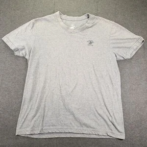 Beverly Hills Polo Club Mens Shirt Gray Medium Short Sleeve V Neck T-shirt Pony - Picture 1 of 6