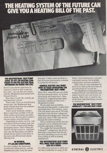 1979 Vintage Print Ad General Electric Weathertron Heat Pump System of Future - Picture 1 of 2