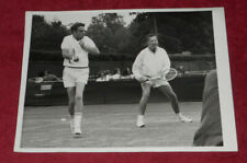 1968 Press Photo Sargent Shriver Plays Tennis Veterans' Double Wimbledon London