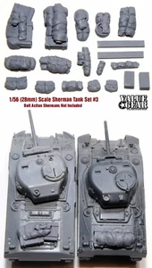 1/56 28mm - Sherman Tank Set #3 (2 pack) - Value Gear Resin - War Gaming Stowage - Picture 1 of 2