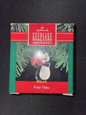 Hallmark Ornament Polar Video Penguin Recorder VTG 1990 Christmas Keepsake
