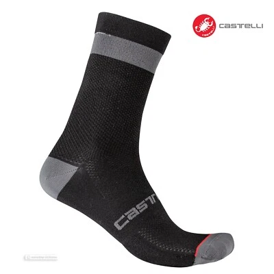 Calcetines de invierno Castelli ALPHA W 15 para mujer: NEGRO/GRIS OSCURO - Un par Foto 1 de 2