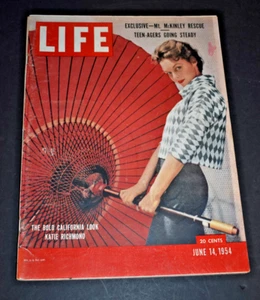 Vintage June 14, 1954 Life Magazine - Katie Richmond - Bold CA Look on Cover - Picture 1 of 3