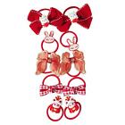 10x Hair Bows for Girls Hair Accessories Hair Ponytail Holders Small Hair Bands