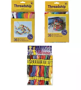 DMC Threadship 6 fili punto croce ricamo filo interdentale lotto di 3 confezioni 108 matasse - Foto 1 di 4