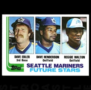 1982 Topps - Future Stars Dave Henderson, Reggie Walton, Dave Edler #711 (RC) ⚾ - Picture 1 of 3