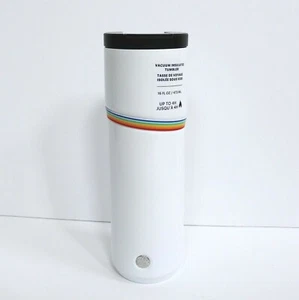 Starbucks 2020 Pride Rainbow White Stainless Steel Vacuum Insulated Tumbler 16oz - Picture 1 of 4