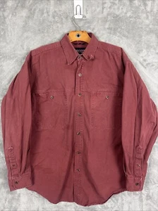 Vintage Jansport Hemd Herren Medium weinrot Baumwolle Langarm Knopfleiste Outdoor - Bild 1 von 8