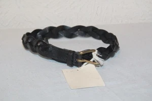 Original ZEF Ledergürtel Mädchen schwarz geflochten 55 cm neu - Bild 1 von 1