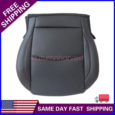 Cubierta de asiento de cuero perforada inferior negra para Mazda 3 GT GX 2014 a 2016 Foto 1 de 4