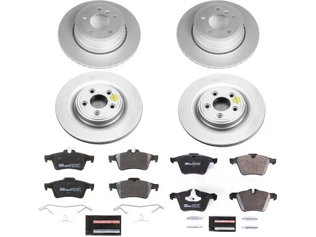 Front and Rear Brake Pad and Rotor Kit For 2009 Jaguar XF Supercharged GW716KZ Foto 1 de 1