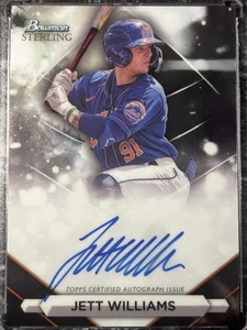 2023 Bowman Sterling Jett Williams Prospect Autographs Auto - Bild 1 von 2