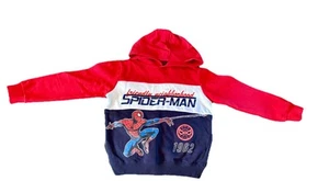 Spider-Man Marvel Boys Kids Hoodie Pullover Fleece Size 6 Cartoon Movie Red Blue - Picture 1 of 4