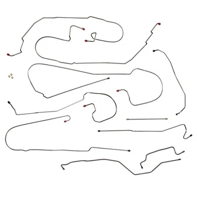 Brake Line Kit Complete 1999-02 Silverado Sierra 1500 4wd Ext Cab Stainless - Image 1 of 4
