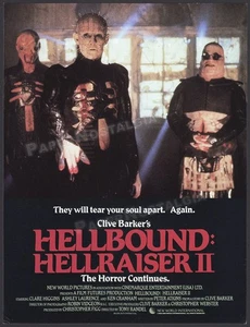 HELLBOUND: HELLRAISER II - Original 1988 Trade studio Promo _ Clive Barker - Picture 1 of 2