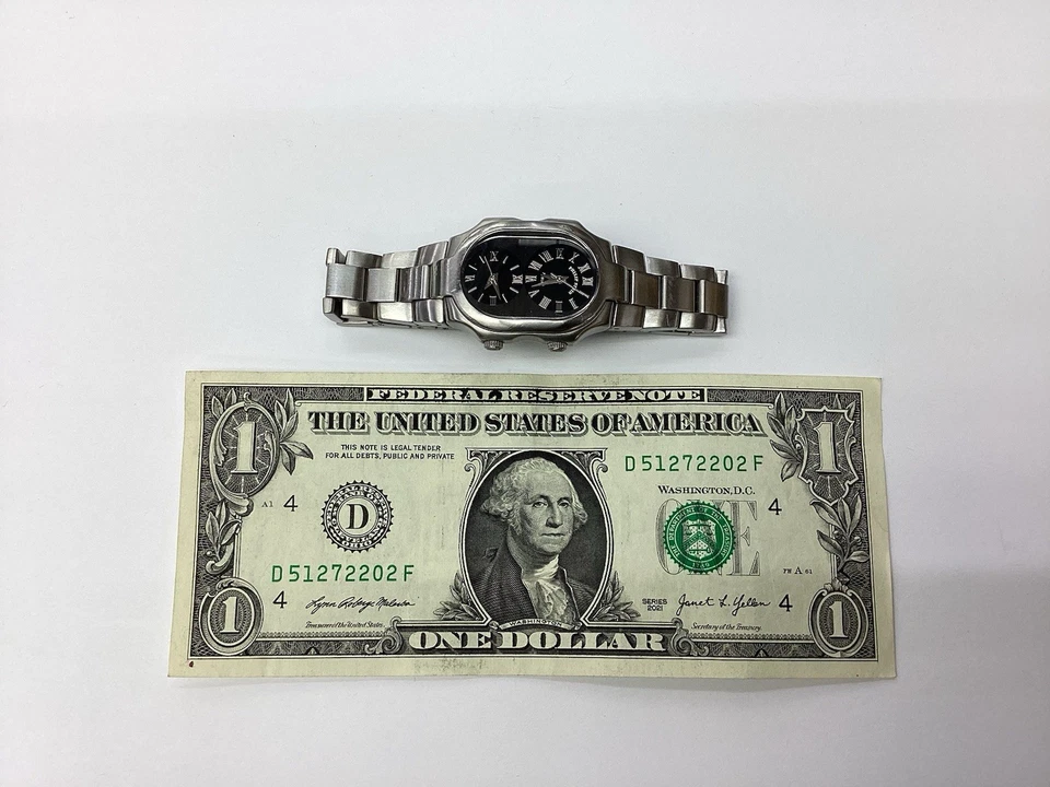 Philip Stein Teslar Dual Time Watch Frequency Technology New Batteries - Image 1 of 4