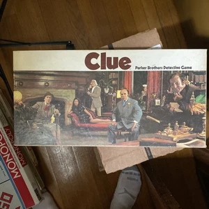VINTAGE Clue COMPLETE Parker Brothers 1972 Classic Detective Board Game - Picture 1 of 4