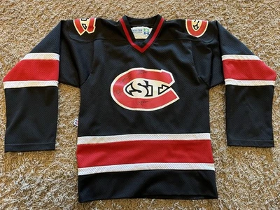 Vintage St Cloud State University Huskies SCSU Hooter Hockey Jersey Youth Med - Image 1 of 4