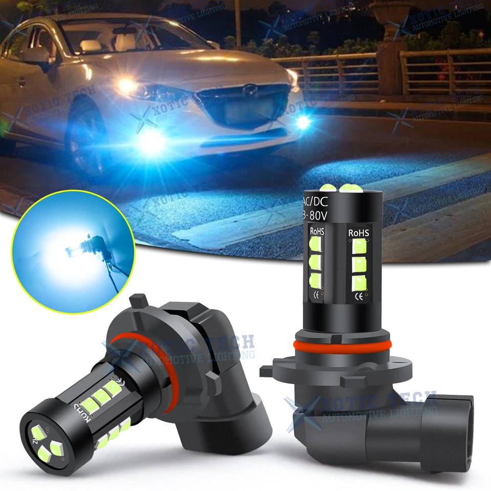 Luces antiniebla LED 8000K azul hielo 9006 HB4 bombillas para Mazda 3 CX-9 2007-2013 Foto 1 de 4