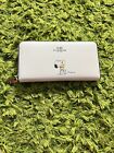 COACH x PEANUTS SNOOPY Leather Zip Wallet Limited White Collaboration NWOT