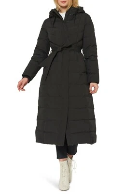 New Sanctuary Belted Water Resistant Down & Feather Fill Puffer Coat M #C1922 - Image 1 of 4