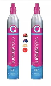 Sodastream CQC Gas Cylinders Carbonator Spare Refill Water Soda Maker 60L 1/2pcs - Picture 1 of 3